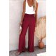 thumbnail image 1 of Pantalones anchos casuales, elásticos, de lino y algodón de color sólido para mujer de primavera y verano de estilo europeo y americano., 1 of 6