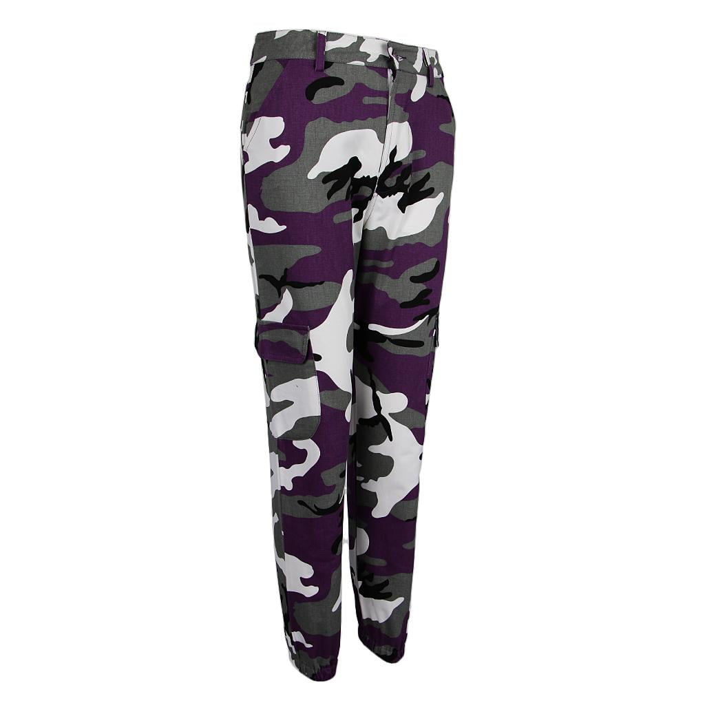 Women Camouflage Cargo Pants Jogger 