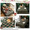 thumbnail image 2 of Nappe de Noël à Carreaux Rouges 2025 Nouvelle Année Couverture de Table Réunion de Famille Restaurant Ambiance Photo Fête Décorations Maison, 2 of 6