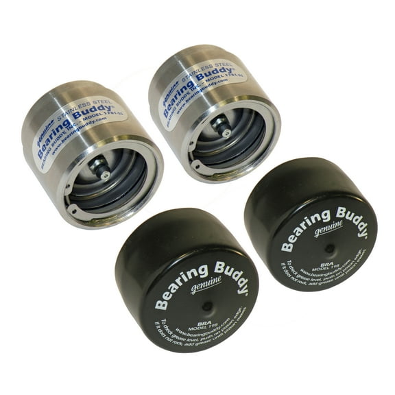 Bearing Buddy Stainless Steel Bearing Protectors with Bras - 1.781" Diameter - Pair