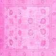 thumbnail image 1 of Ahgly Company Indoor Square Oriental Pink Traditional Area Rugs, 8' Square, 1 of 4
