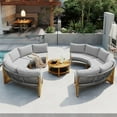 thumbnail image 3 of U_STYLE 6 - Person Outdoor Seating Group with Cushions and A Coffee Table(old sku:WY000379AAE), 3 of 6