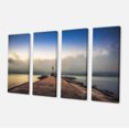 thumbnail image 2 of Lighthouse on Coast and Cloudy Sky - Modern Canvas Art Print, 2 of 3