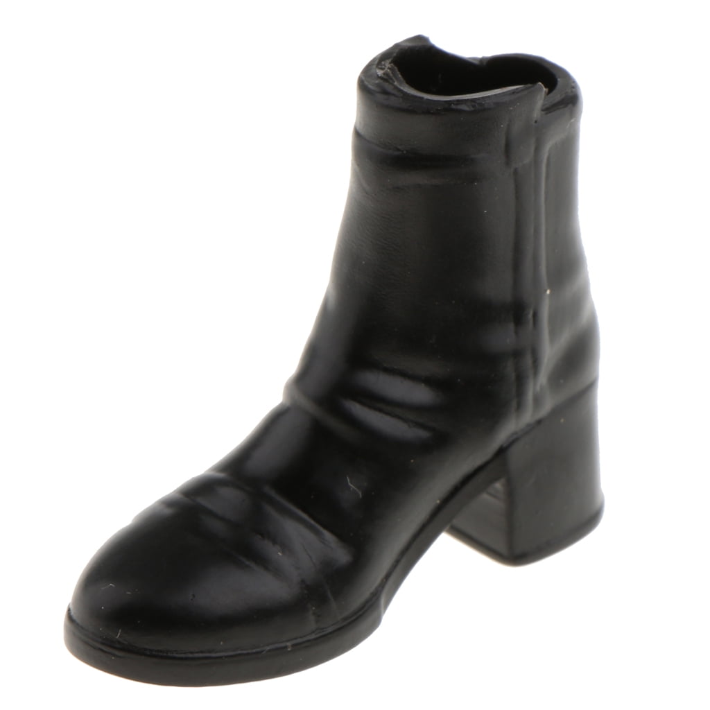 1/6 Scale Model Toy Shoes Black Long Boots for HT PH Kumik Female Figure #B 