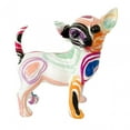 thumbnail image 4 of DOLITY Graffiti Chihuahua Statue Dog Figure Spray Paint Resin Table Decoration Delicate B, 4 of 9