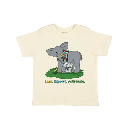 

Inktastic Autism Love Support Awareness Elephants Gift Toddler Boy or Toddler Girl T-Shirt