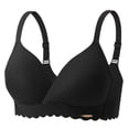 thumbnail image 2 of Bixock Wireless Bras for Women Solid Color Thin Cup Soft Fabric Gentle Push Up Posture Correction for Daily Wear Bra, 2 of 3