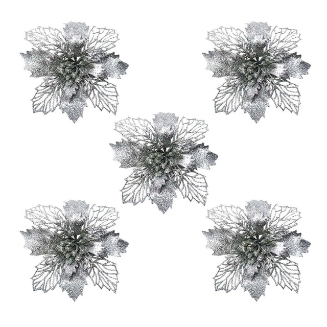Fiudx Adornos Navideños, Decoración Floral Vibrante, Accesorios para Árboles Festivos, Decoración Del Hogar, Elementos Esenciales para Celebraciones de Temporada, Perfectos para Exhibir En El Árbol d