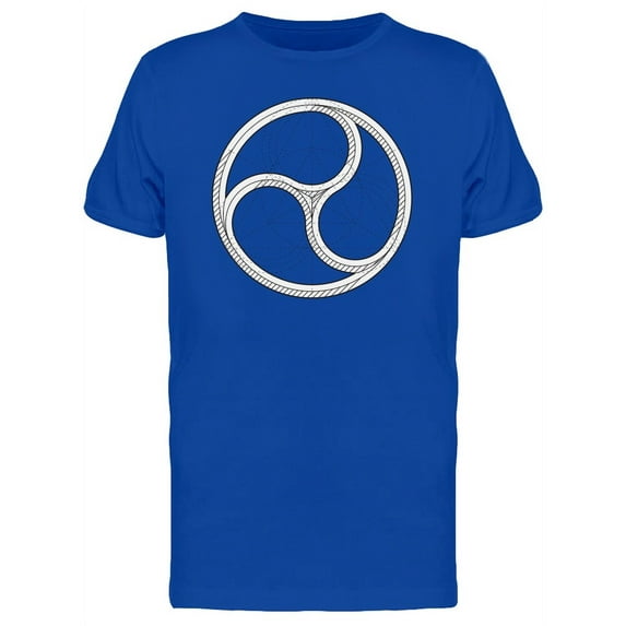 Goth Circle Triangle Inside T-Shirt Men -Image by Shutterstock, Male Medium