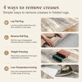thumbnail image 3 of KUETH 5x7 Area Rug Abstract Brown Sandy, Machine Washable Vintage Distressed Throw Rug with Non-Slip Gripper, Modern Aesthetic Carpet for Bedroom Living Room, 3 of 10