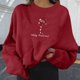 thumbnail image 2 of Navidad moda mujer casual manga larga impreso damas sudaderas tops Fridja fksj48, 2 of 9