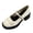 White, variant on CHICVOMEY Women's Patent Leather Mary Jane Heels Block Heel Platform Pumps with Pearl Buckle Strap Closed Round Toe Chunky Heel Shoes for Work Wedding Casual