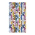 thumbnail image 1 of Surfing Hanging Pocket Organizer, Repeating Summer Beach and Ocean Fun Item Colorful Various Surfboards Pattern, Printed Polyester Storage Bag with Pockets, 21" x 31", Multicolor, 1 of 2
