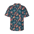thumbnail image 6 of Wukai Happy Mother's Day Men's Hawaiian Shirt Short Sleeve Casual Button Down Summer Beach Aloha Shirt Tropical Print Holiday Party, 6 of 8