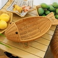 thumbnail image 1 of Fiudx Cesta Tejida, Frutero de Ratán Artesanal, Organizador Versátil para Refrigerios, Elegante Detalle Decorativo para El Hogar, Ideal para La Cocina y El Comedor, Regalo Ideal, Diseño de Materiales, 1 of 6