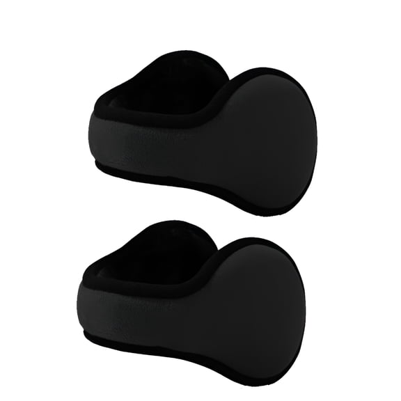 TELOLY Winter Warm Outdoor Earmuffs, Foldable Ear Warmers Knit Furry Fleece Ear Muffs for Women Men - Coffee Color