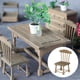 thumbnail image 5 of Wooden 1:12 Dining Table and Chair Set Toys Accessory Macarena casa de muñecas en miniatura, 5 of 8