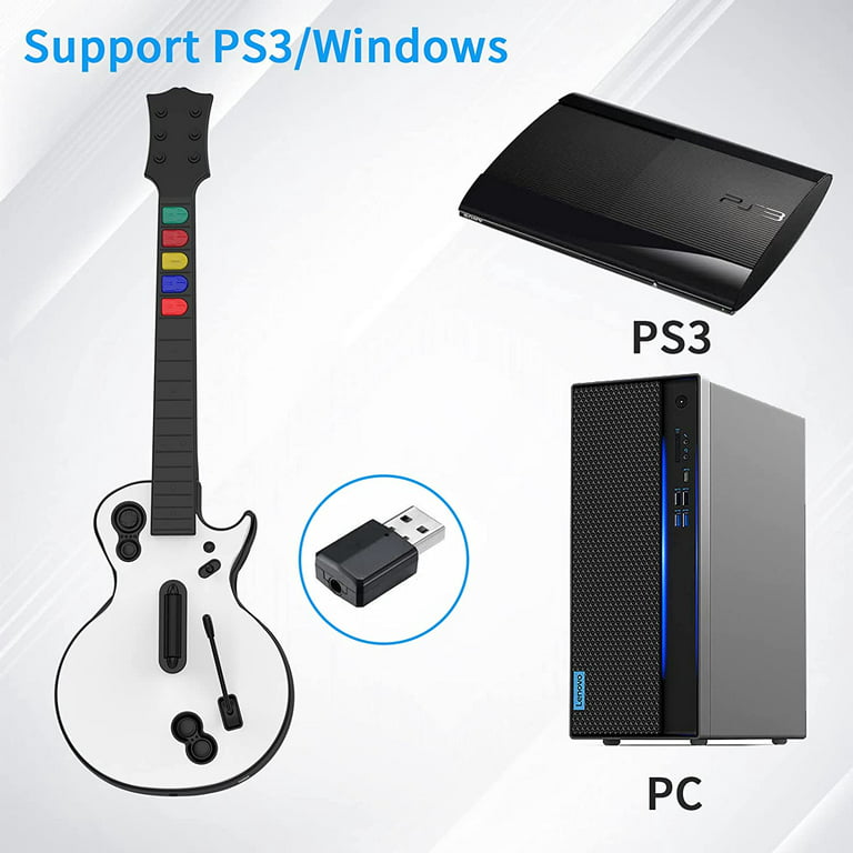 NBCP 2.4 G Ps3 Guitar Hero World Tour Rock Band Wireless Guitar Controller  for PlayStation 3/PC 