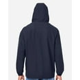 thumbnail image 3 of Harriton M73 Unisex Flex Twill Hooded Jacket-Dark Navy-3XL, 3 of 6