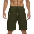 thumbnail image 4 of HAOMEILI Men's Shorts Casual Classic Fit Drawstring Summer Beach Shorts with Elastic Waist and Pockets, 4 of 6