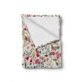 thumbnail image 2 of Floral Soft Flannel Fleece Blanket, Vibrant Colored Complex Image Birds with Roses Leaves and Polka Dots Nature Scenery, Cozy Plush for Indoor and Outdoor Use, 60" x 80", Multicolor, by Ambesonne, 2 of 6