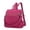Dark Pink, variant on Convertible Backpack Purse for Women Men, Anti-Theft Waterproof Nylon Daypack, Multi-Pocket Shoulder Bag Handbag for Travel Daily Use(Black)