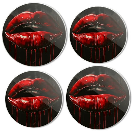 

Bahomeck Gas Stove Burner Cover Set Of 4 Painting Of Glossy Red Lips Dripping With Thick Paint Metal Electric Stove Burner Covers Protecting Gas Stoves Kitchen Decor，8 Inch And 10 Inch