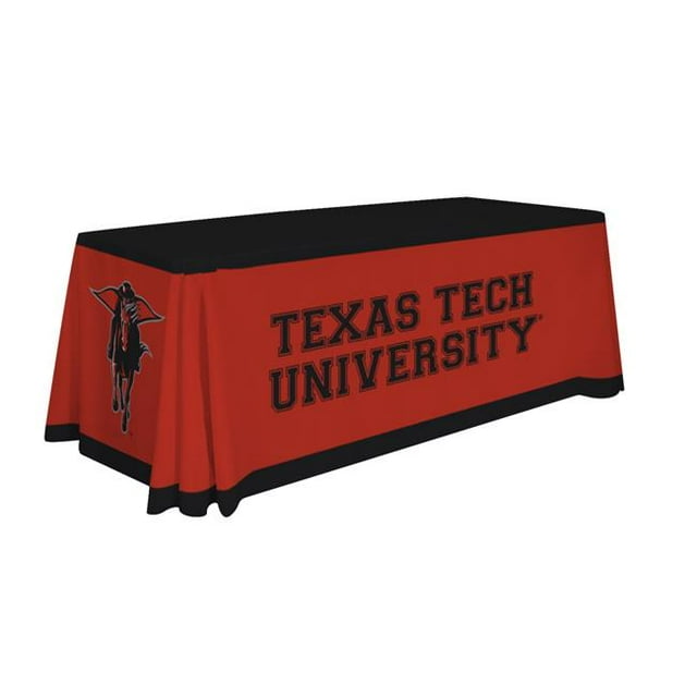 Showdown Displays 810026TTU-001 6 Pi. NCAA Texas Tech Rouge Raiders Teinture Sublimé Lancer de Table - No.001