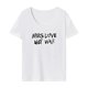 thumbnail image 1 of Camiseta de mujer de verano suave clásica cuello redondo camisa para deportes desplazamientos femeninos SG, 1 of 7