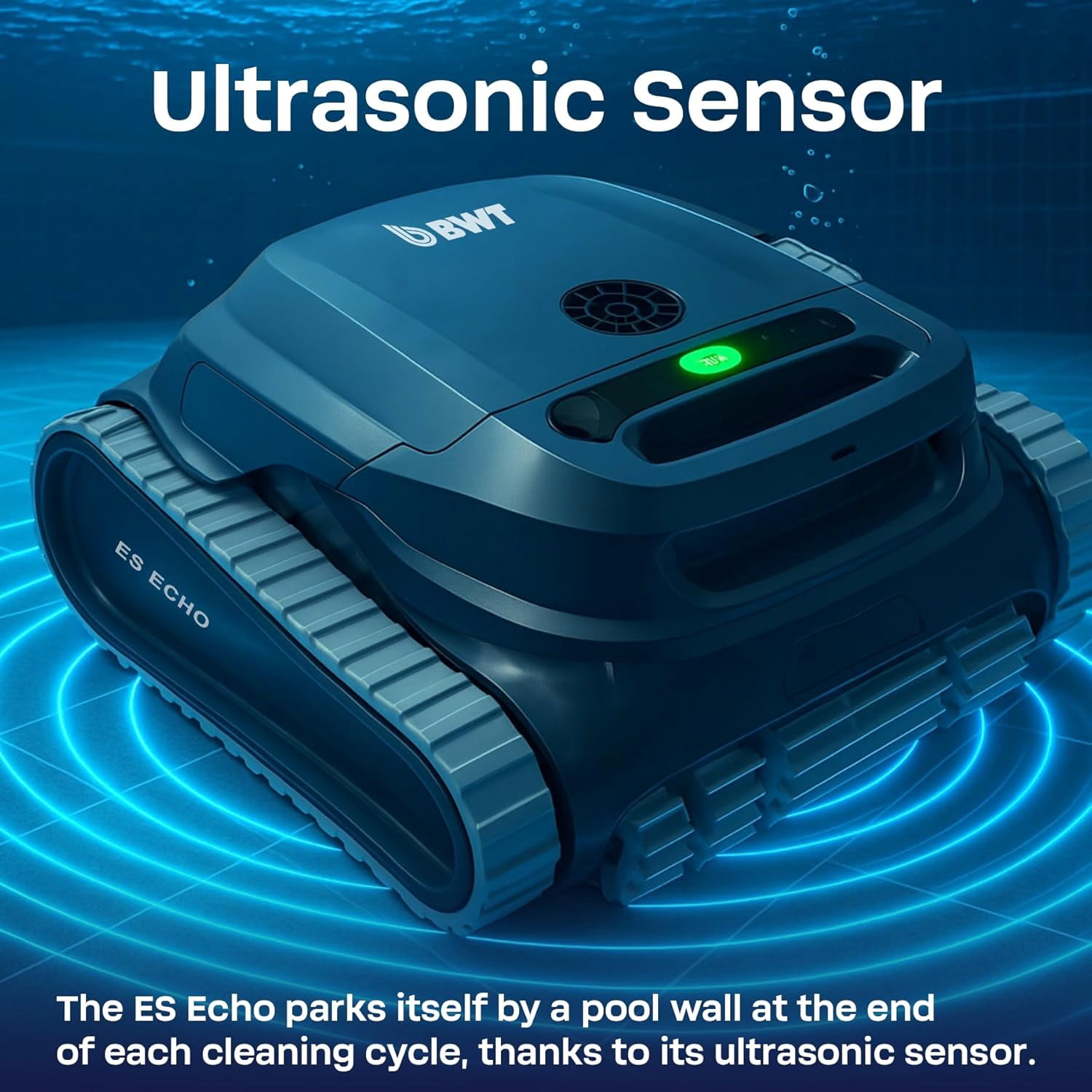 BWT ES Echo Cordless Robotic Pool Cleaner, Cleans Floor, Walls & Waterline, Up to 3-Hour Runtime, 4,000 GPH Suction, for Above-Ground & In-Ground Pools