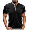 thumbnail image 1 of pstuiky camisetas de manga corta para hombre, Sudadera con capucha de manga corta de color liso y estilo casual para hombre camisetas de hombre xxl, 1 of 4