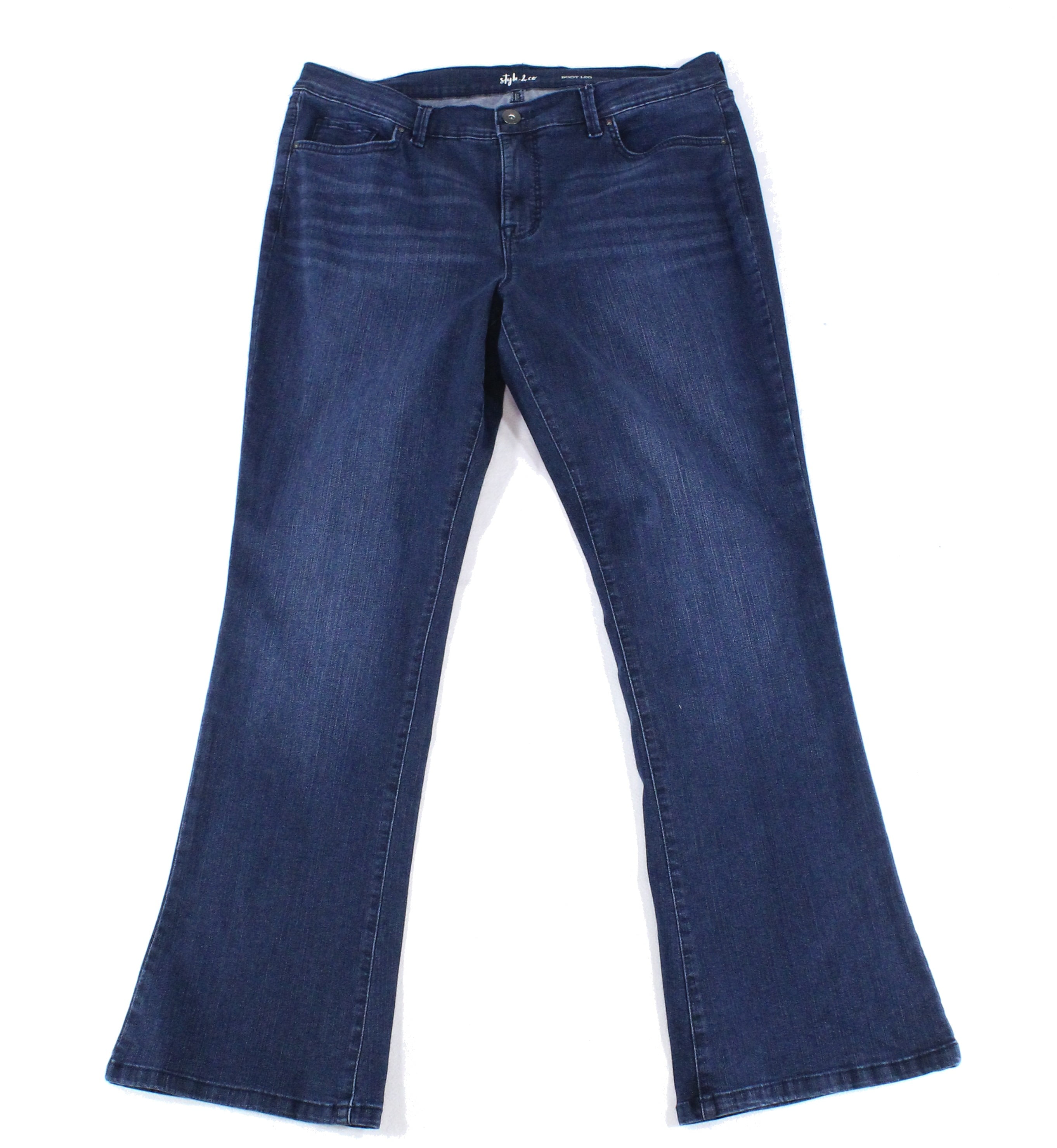 Style & Co. Womens Jeans Bootcut TummyControl Stretch 14 Walmart