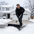 thumbnail image 6 of Heavy-Duty Outdoor Snow Shovel for Driveway and Ice Removal, Durable Plastic Construction Size 53.5 in, 6 of 9