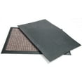 RubberCal "Nottingham" Rubber Backed Carpet Mat 3 x 5 feet Gray