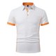 thumbnail image 2 of pstuiky camisetas de hombre, Camiseta informal de manga larga para hombre, con botones y cuello vuelto camisetas de hombre s, 2 of 8
