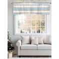 thumbnail image 5 of Watercolor Blue White Valances for Windows, Rod Pocket Kitchen Valance Curtains - Soft & Washable Small Window Treatment for Living Room,&nbsp;Bathroom, Wood Grain , 42x12 Inch, 1 Panel, 5 of 9