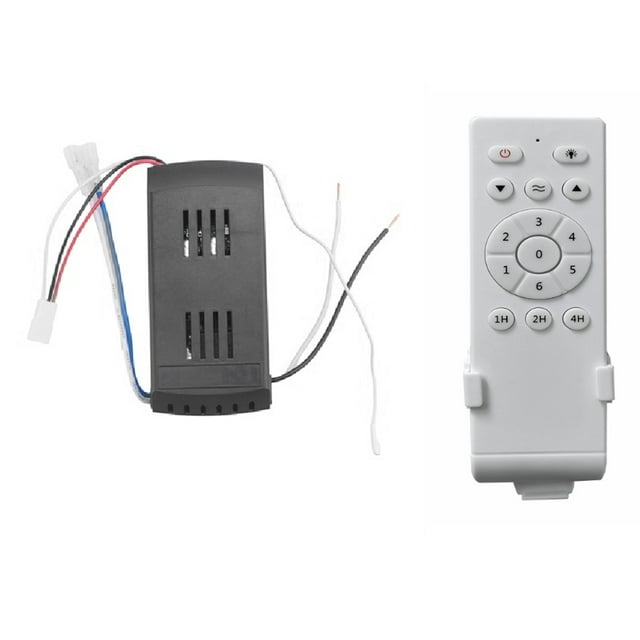 Kit de Control Remoto Universal para Ventilador de Techo, Controlador de Luz de Ventilador de CC de Bajo Voltaje de 40 W, 6 Velocidades y Temporizador.
