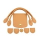 thumbnail image 1 of Asas de bolso de ganchillo, bolso tejido, bricolaje, bolso de cuero de PU, conjunto de tejido, fabricación de bolsos de ganchillo Marrón claro, 1 of 9
