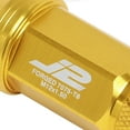 thumbnail image 3 of J2 Engineering LN-T7-021-15-GD J2 Engineering 7075 -T6 Forged Aluminum M12 x 1.5 20Pcs 50mm Knurled Top Lug Nuts w/ Adapter Gold, 3 of 6