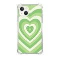 thumbnail image 1 of Green Heart Case Compatible with iPhone 13,Aesthetic Art Design TPU Bumper Bumper Cover Case, 1 of 6