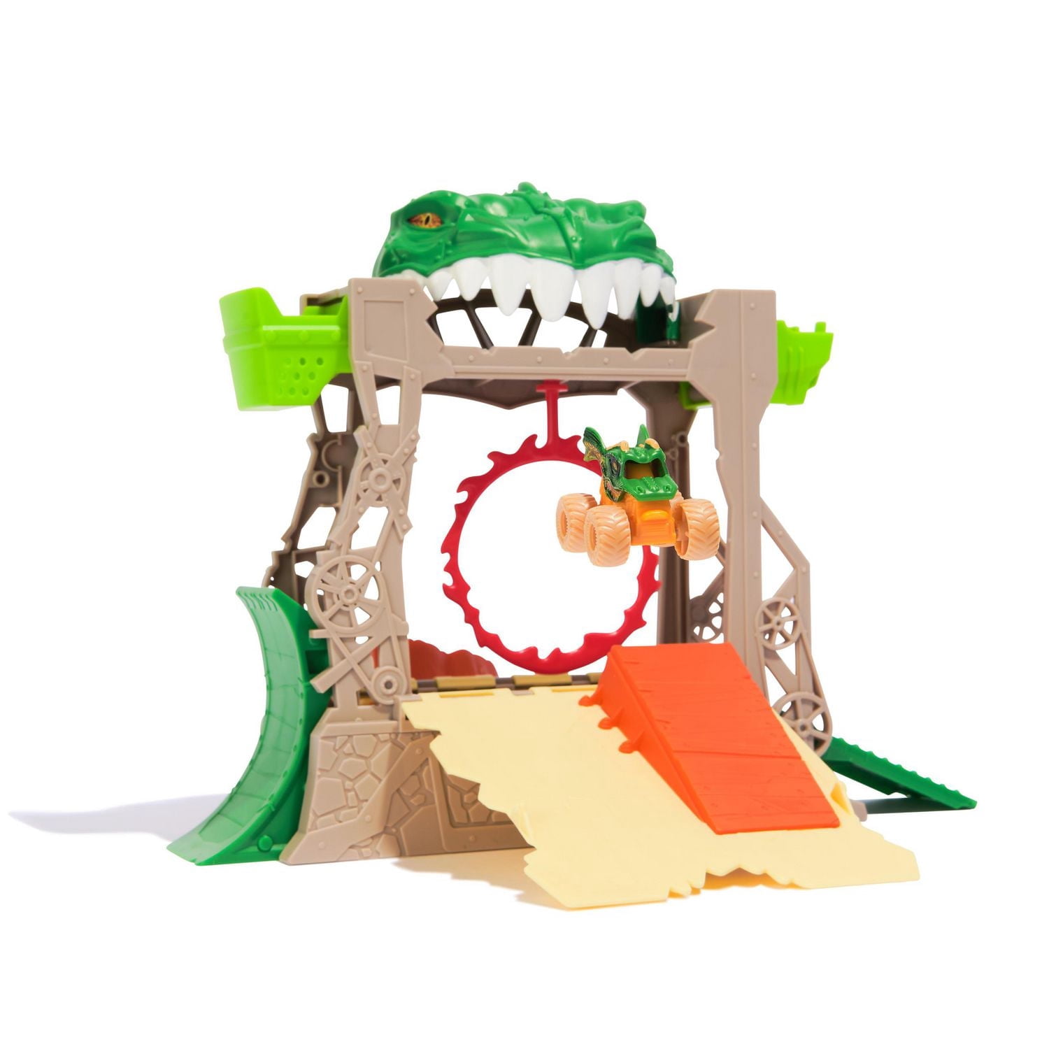 Monster Jam, Dragon Dungeon of Doom Playset, Mini Jams, Exclusive Die-Cast Dragon Monster Truck 1:87 Scale, Kids Toys for Boys Ages 3 and Up