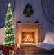 thumbnail image 4 of Árbol de Navidad HMASYO con forma de oropel desplegable, 1,5 m, con 50 luces LED, 4 of 8