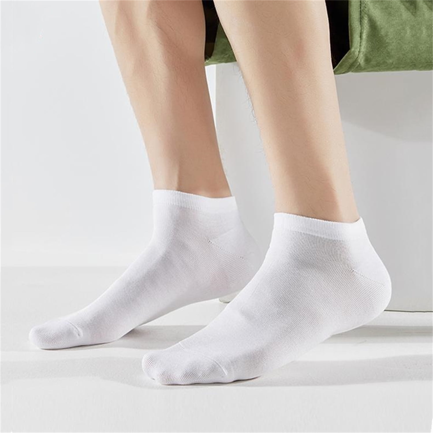 Sookeceks Ankle Socks for Mens, 6 Pairs Bamboo Rayon Breathable Sports Low Cut Thin Size 7-11