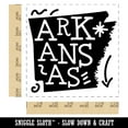 thumbnail image 2 of Arkansas State with Text Swirls Self-Inking Rubber Stamp Ink Stamper - Blue Ink - Large 1-1/2 Inch, 2 of 7
