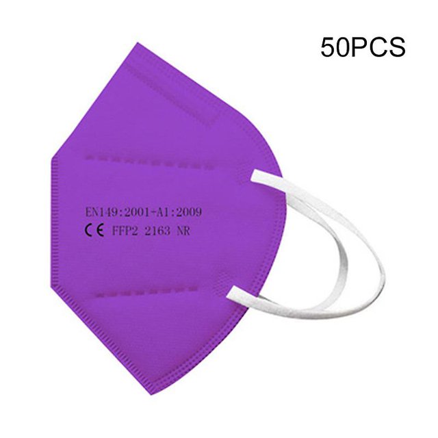 Purple20PCS10/20/25/50 Pcs Kids Kn95 Máscara Estéreo Desechable Mascarilla para niños Pm2.5