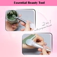 thumbnail image 3 of Multi-Purpose Silicone Mask Bush with Spoon-shaped Tail Handle, Soft Silicone Face Mask Brush for Mud, Clay Mask, DIY, Modeling Mask (silver), 3 of 5