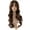 Brown, variant on 24 Inch/60cm Charming Synthetic Fiber Long Wavy Hair Wig Women's Party Full Wig (Dark Teal Green)