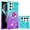 Blue Purple, variant on Slim Fit Phone Case for Samsung Galaxy S23 Ultra, Bling Shiny Quicksand Effect TPU Bumper Case with Four Corners Heavy Protection Anti-Fall Cover for Galaxy S23 Ultra,Blue Purple