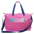 thumbnail image 5 of MADISON & DAKOTA Girls Dance Duffle Bag for Ballet, Dance, Dancewear, Clothing, Dresses, Skirts, Tutus, Tights, Stockings, Shoes and Accessories in Pink with Glitter and Tote Straps, 5 of 7