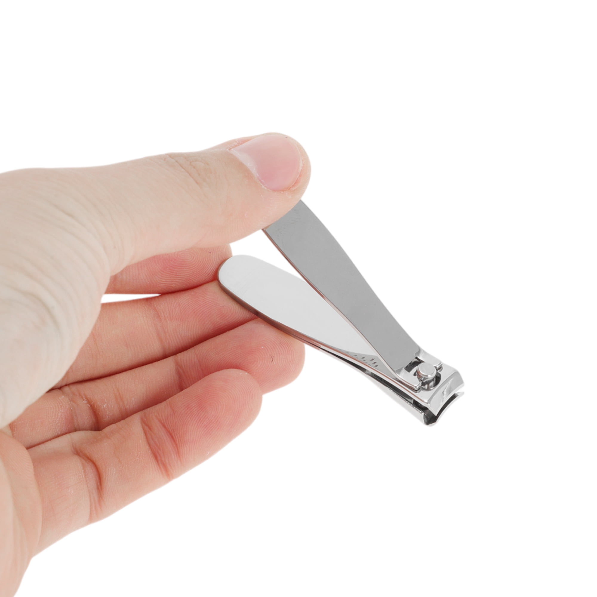 Unique Bargains Square Texture Nail Clippers Toenail Clippers 1 Pc Silver Tone 2.56"